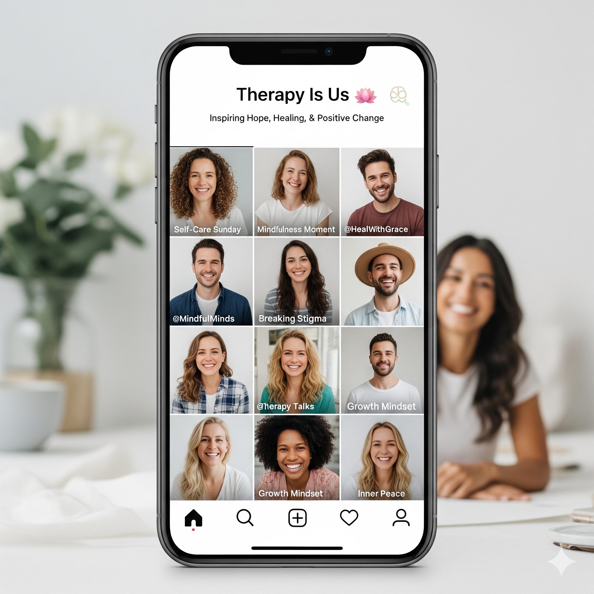 Wellness and mental health influencers.