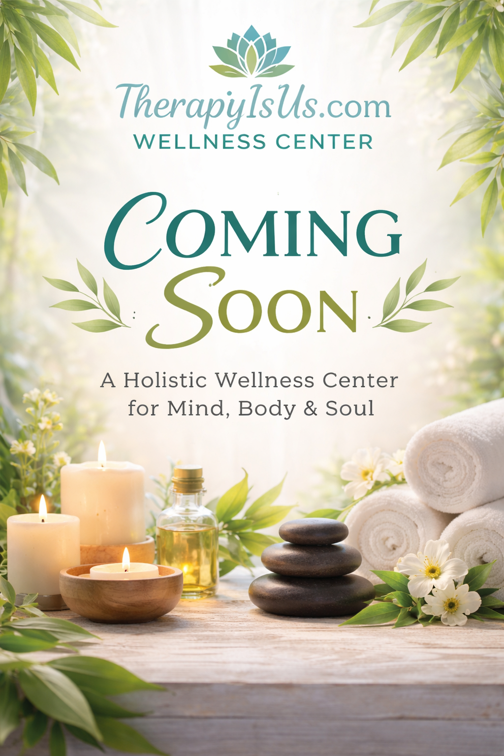 TherapyIsUs wellness center coming soon graphic